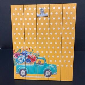 Pioneer Women “Charlie” Truck Clipboard, Wall Decor Or Desktop Accessory Vintage